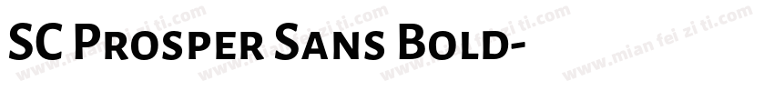 SC Prosper Sans Bold字体转换